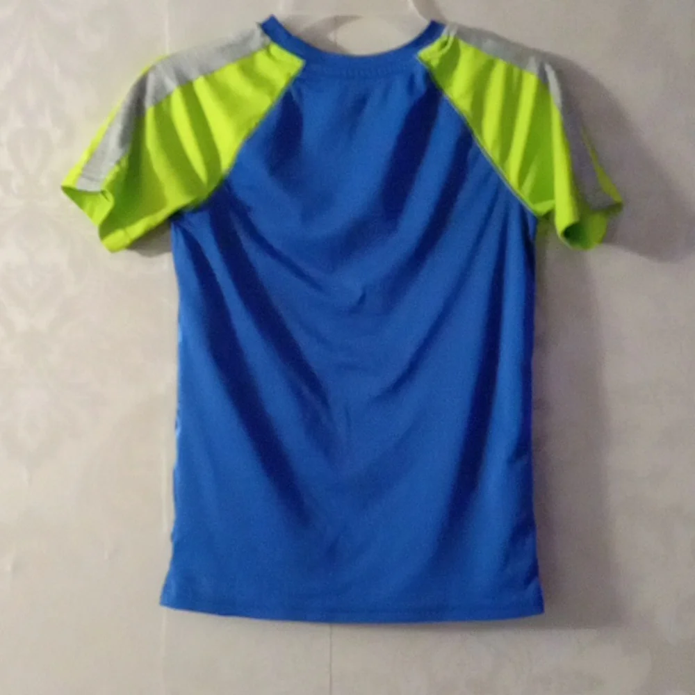 Nintendo Blue and Green Swim Rashguard with Mario Design